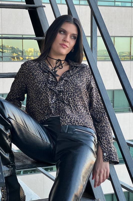 Debbie Leopard Shirt