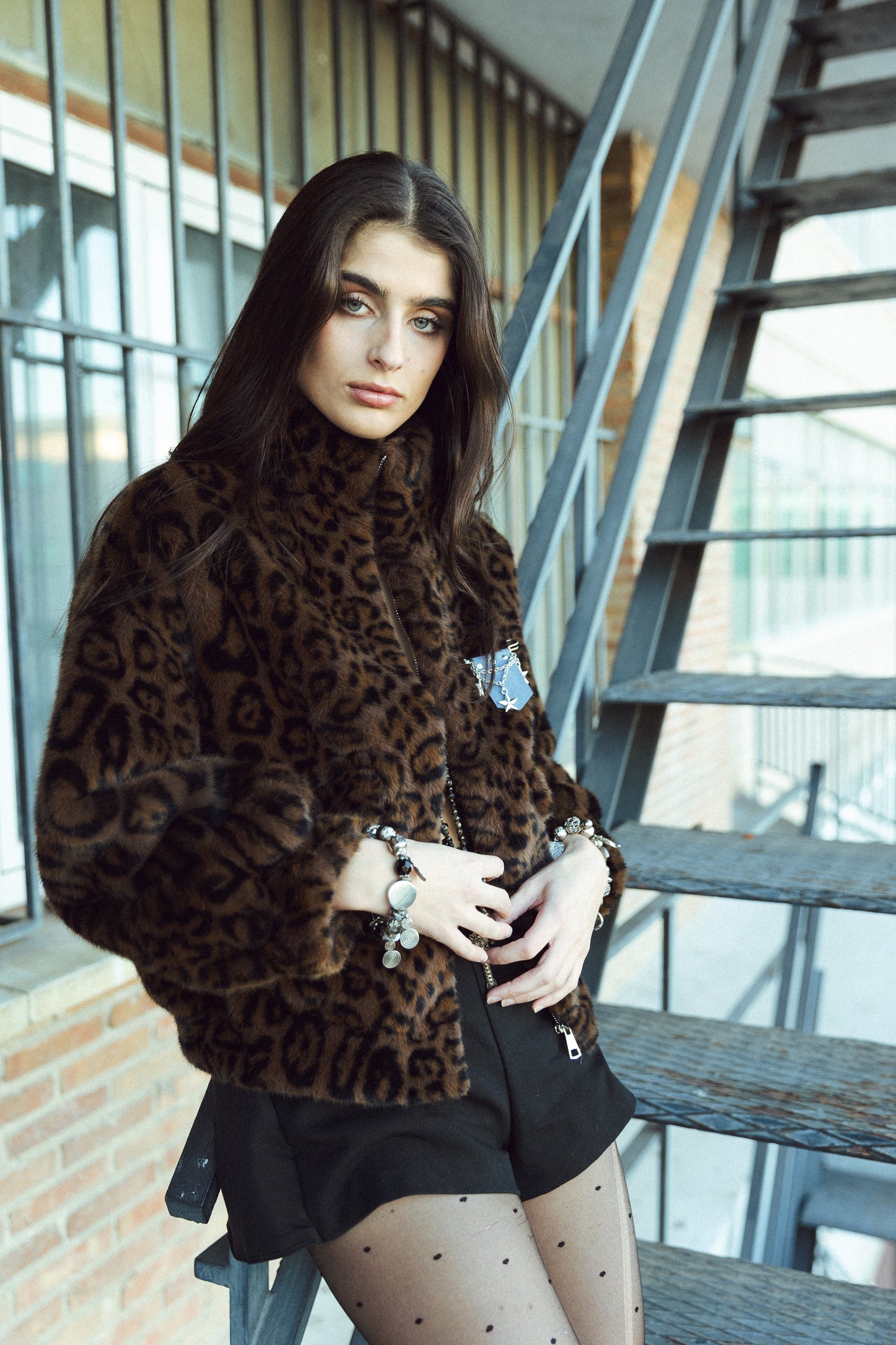 Kates Leopard Jacket (dark)