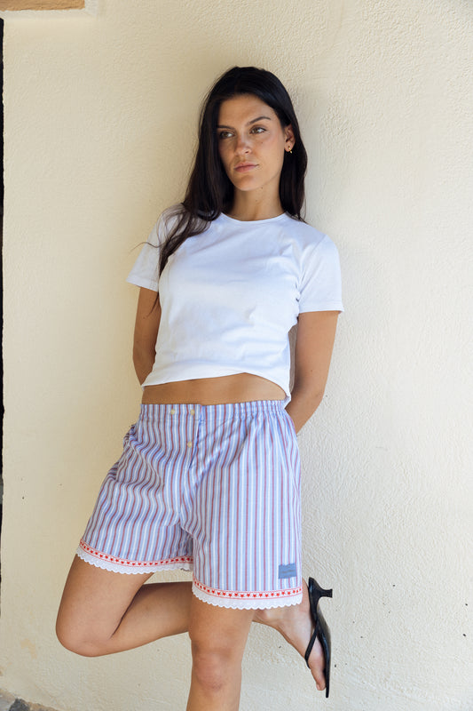 Bardot Striped Red Pants